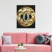 Gilded Asian Medallion by Vision Studio Canvas Afdruk (Insitu (Woonkamer))