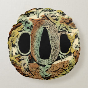 Gilded Asian Medallion by Vision Studio Rond Kussen