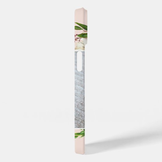 Gilded Blooms Blush | Monogrammfoonfoto Case-Mate iPhone Case (Achterkant / Rechts)