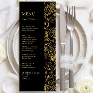 GILDED Blooms Bruiloft Menu