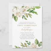 Gilded Blooms First Community Invitation Kaart (Voorkant)