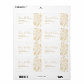 GILDED Blooms Label (Full Sheet)