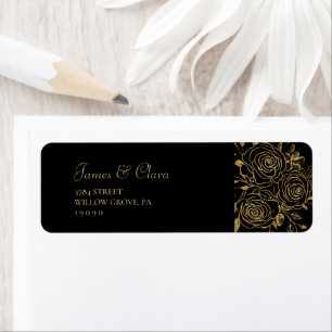 GILDED Blooms Label