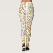 Gilded City Map of Paris Leggings (Achterkant)