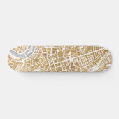 Gilded City Map of Rome Skateboard (Horizontaal)