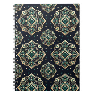 Gilded Emerald Mandala Notitieboek
