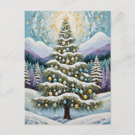 Gilded Evergreen Feestdagenkaart