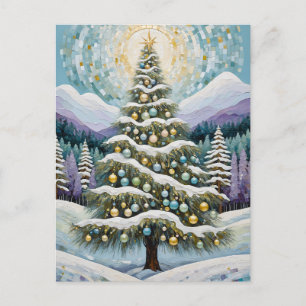 Gilded Evergreen Feestdagenkaart
