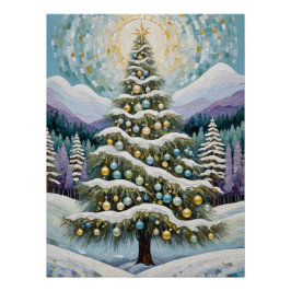 Gilded Evergreen Perfect Poster