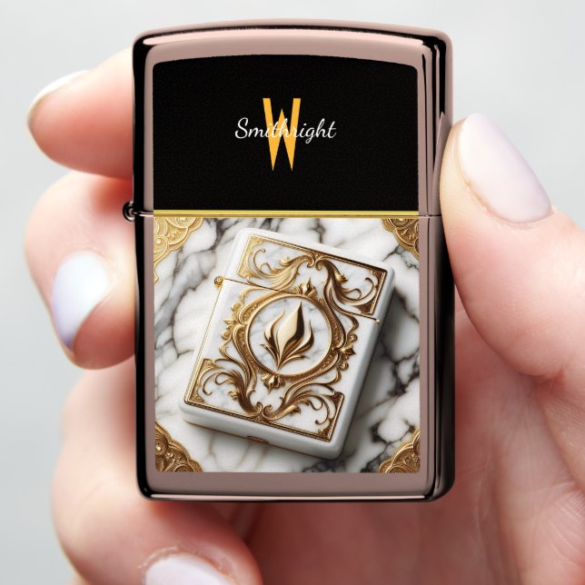 Gilded Flame on Marble (In Hand)