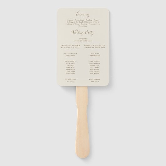 Gilded Floral | Ventilator marinescheepvaart en go Handwaaier (Achterkant)