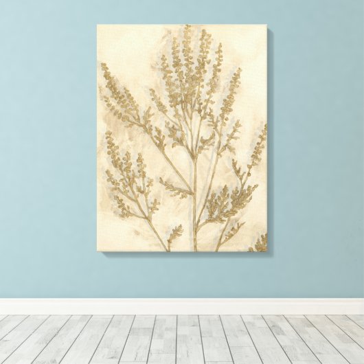 Gilded Foliage II Canvas Afdruk (Insitu (Houten vloer))