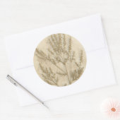 Gilded Foliage II Ronde Sticker (Envelop)