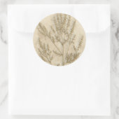 Gilded Foliage II Ronde Sticker (Tas)