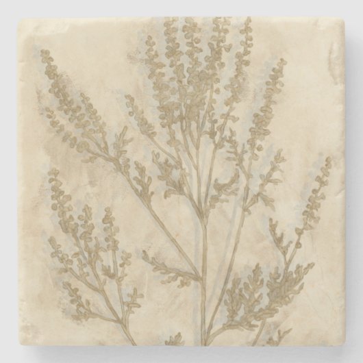 Gilded Foliage II Stenen Onderzetter (Voorkant)