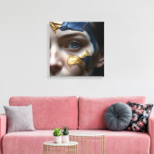 Gilded Fracture Canvas Afdruk (Insitu (Woonkamer))