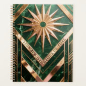 Gilded Geometric Art Deco | Opulent Foil & Marble  Planner (Voorkant)