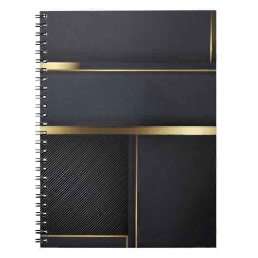 Gilded Geometry Luxury Notitieboek (Voorkant)