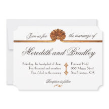 Gilded Glamor Wedding | Art Deco Gold Invite