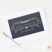 Gilded Holiday gepersonaliseerde Stickers (Envelop)