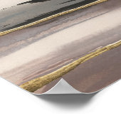 Gilded Morning Fog II Gold Abstract Print (Hoek)