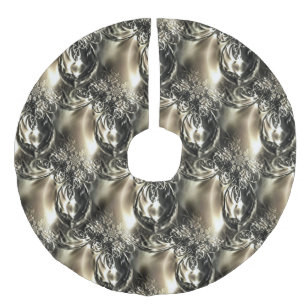 Gilded Pearls Imitatie Linnen Kerstboom Kleed