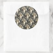 Gilded Pearls Ronde Sticker (Tas)
