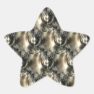 Gilded Pearls Ster Sticker