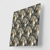 Gilded Pearls Vierkante Klok (Hoek)