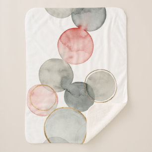 Gilded Spheres Sherpa Deken