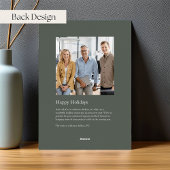 Gilded Tree Double Sided Corporate Folie Feestdagenkaart