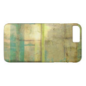 Gilded Turquoise en Green Abstract Painting Case-Mate iPhone Case (Achterkant (Horizontaal))