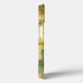 Gilded Turquoise en Green Abstract Painting Case-Mate iPhone Case (Achterkant / Rechts)