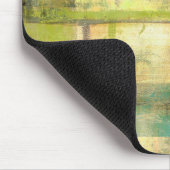 Gilded Turquoise en Green Abstract Painting Muismat (Hoek)
