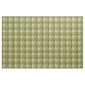 Gilded Turquoise en Green Abstract Painting Stof (Yard (91,4 cm))