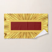 Gilded Zenith: Opulent Swirl | Crimson Gold Luxury (Serviette à main)