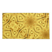 Gilded Zenith: Opulent Swirl Liquid Gold | High    Kussensloop (Achterkant)