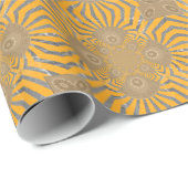 Gilded Zephyr: Elegantie in Gouden Geel & Chrome Cadeaupapier (Rol Hoek)
