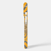 Gilded Zephyr: Elegantie in Gouden Geel & Chrome Case-Mate iPhone Case (Achterkant / Links)