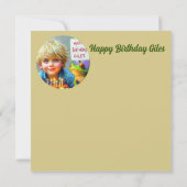 GILES ~ Carte d'anniversaire ~ Grenouilles ~ (Dos)