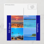 gili eilanden indonesië briefkaart (Voorkant / Achterkant)