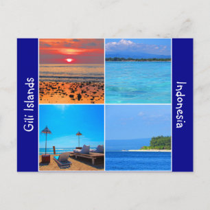 gili eilanden indonesië briefkaart