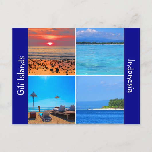 gili eilanden indonesië briefkaart (Voorkant)