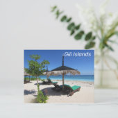 Gili Islands Beach Indonesia Briefkaart (Staand voorkant)