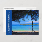 gili strandgroeten briefkaart (Voorkant / Achterkant)