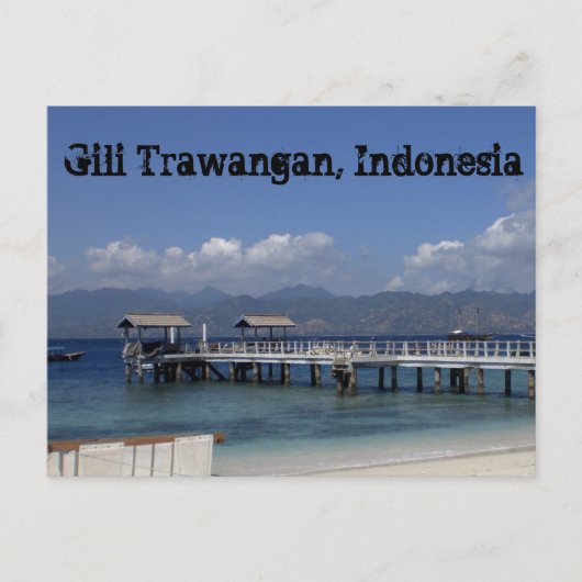 Gili Trawangan Briefkaart (Voorkant)