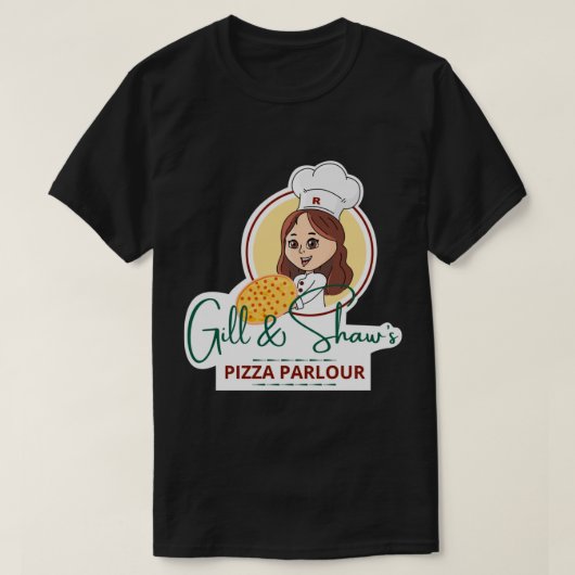 Gill _amp_ Shaw_s Pizza Parlor T-shirt (Design voorkant)