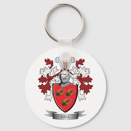 Gill Family Crest Coat. Sleutelhanger (Voorkant)