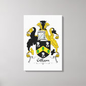 Gillam Family Crest Canvas Afdruk (Voorkant)