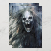 Gillende Lelijke Kwaadaardige Banshee  Feestdagenkaart (Voorkant / Achterkant)